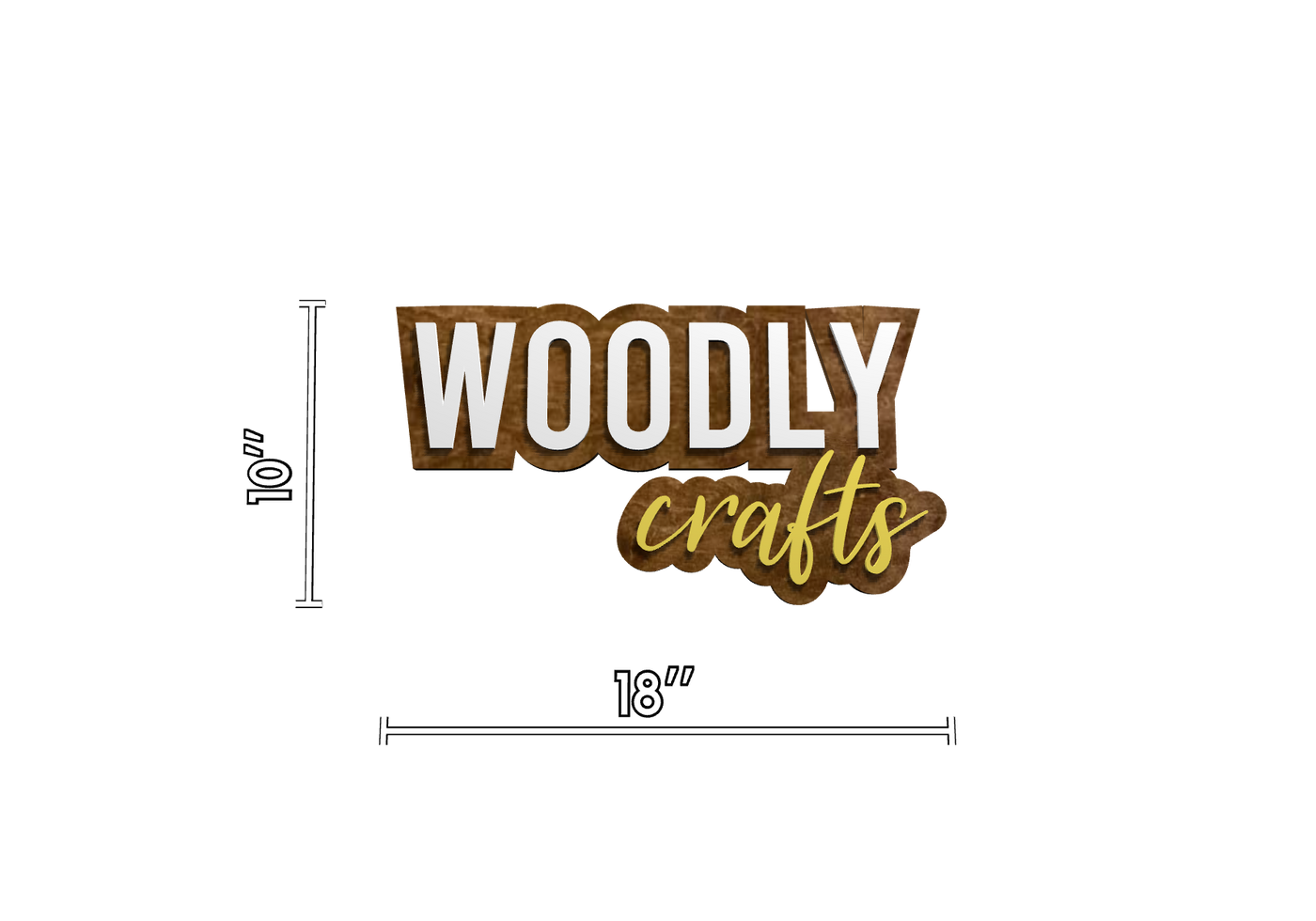 Users custom sign Woodly crafts 18 x 10 45 45139407110452