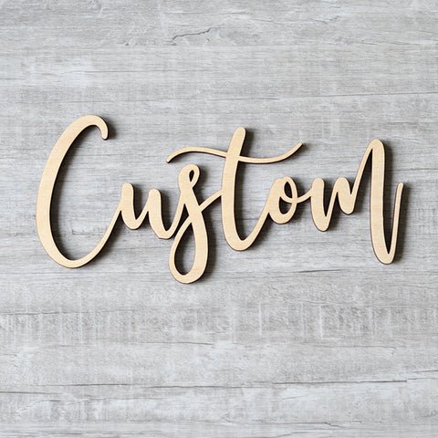 Custom Wooden Bubble Sign - signize