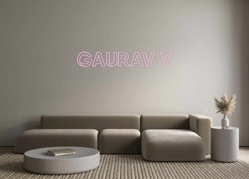 Custom Neon: Gaurav y - signize