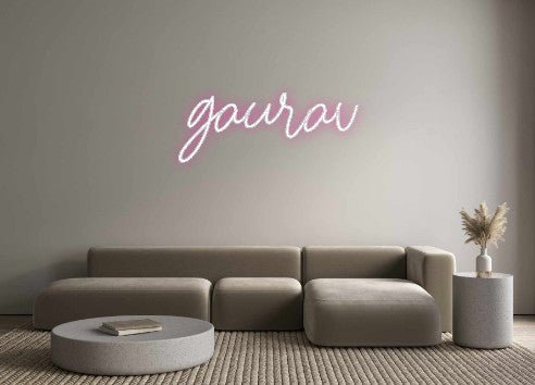 Custom Neon: gaurav - signize