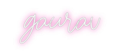 Custom Neon: gaurav - signize
