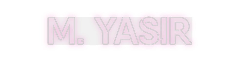Custom Neon: M. Yasir - signize