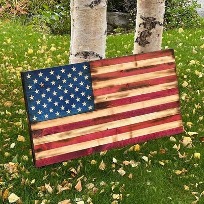 Wooden USA Flag - signize