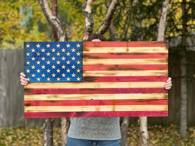 Wooden USA Flag - signize