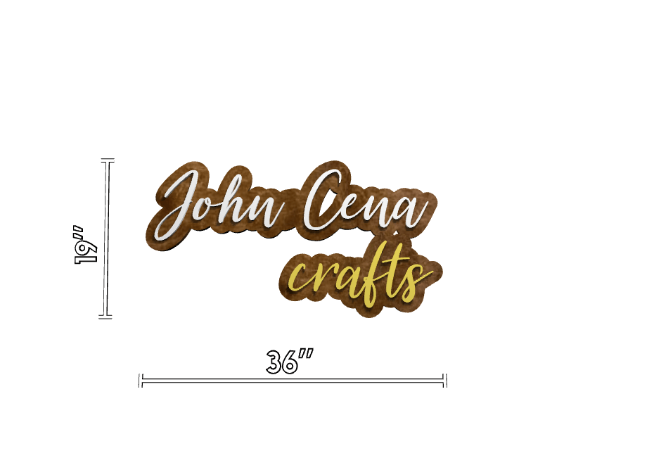 Users custom sign John Cena crafts 36 x 19 115 45139408388404 - signize