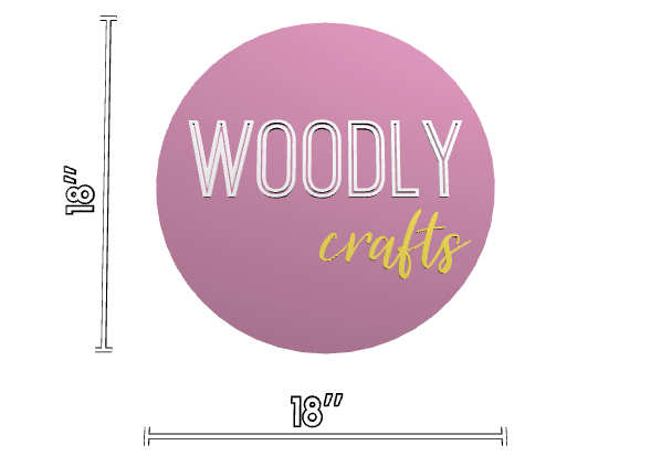 Users custom sign WOODLY crafts 18 x 18 54 - signize