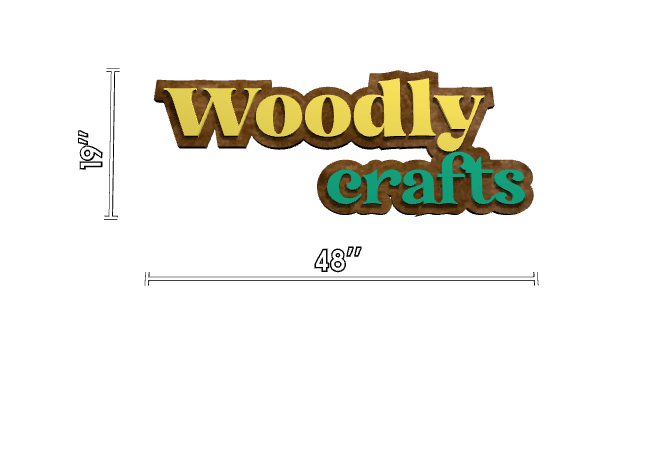 Users custom sign Woodly crafts 48 x 19 151 45139409010996 - signize