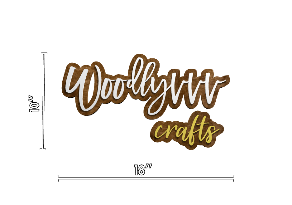 Users custom sign Woodlyvvv crafts 18 x 10 45 45139407110452 - signize